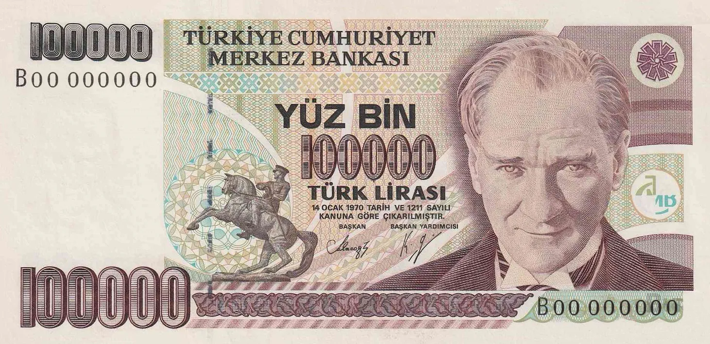 100 Bin Türk Lirası (E7-Tertip I)